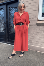 Rust Anna Jumpsuit - SALE