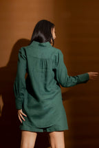 Sage Luxury Linen Blogger Shirt