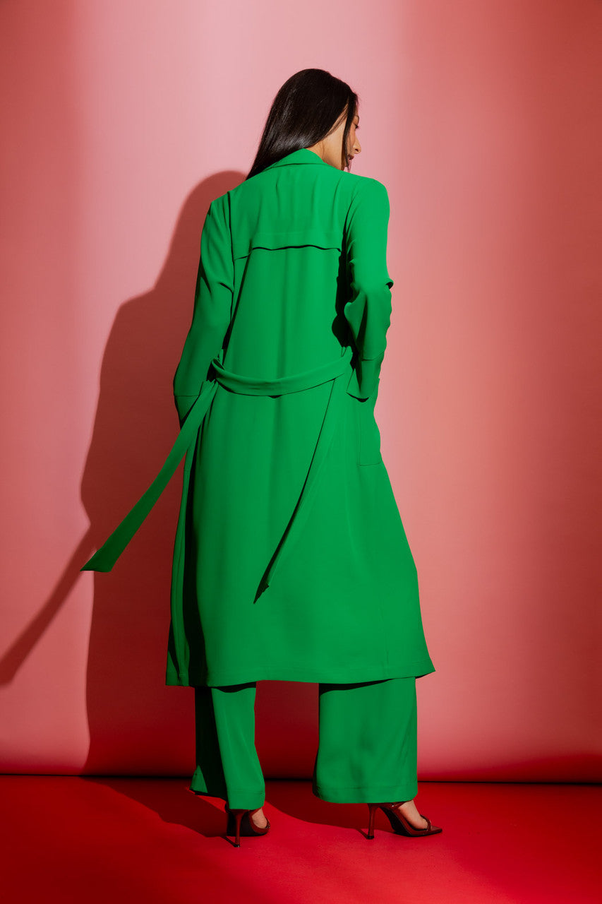 Green Euro Trench Coat