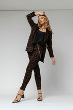 Black Tan Luna Ponte Pant - Sale
