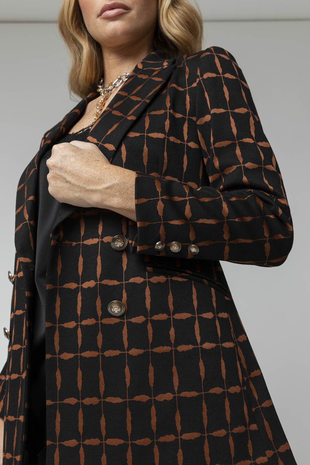 Black Tan Bari Blazer - Sale