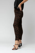 Black Tan Luna Ponte Pant - Sale