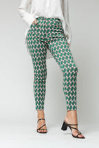 Pink Green Luna Ponte Pant