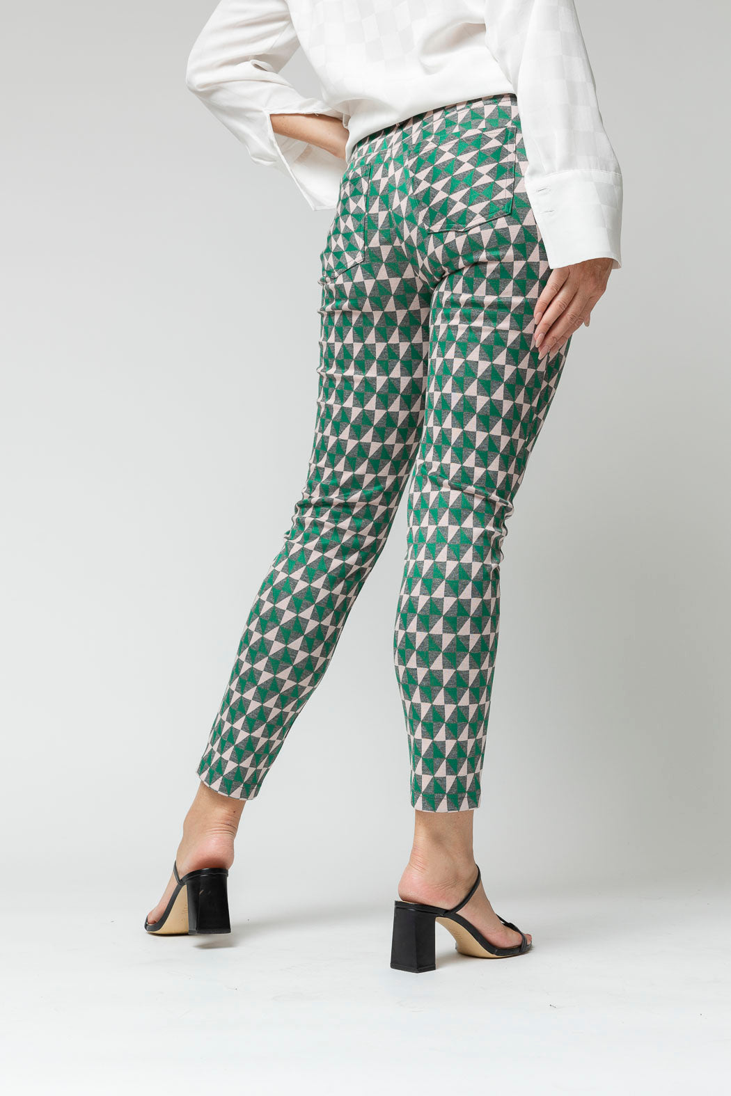 Pink Green Luna Ponte Pant