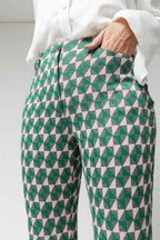 Pink Green Luna Ponte Pant