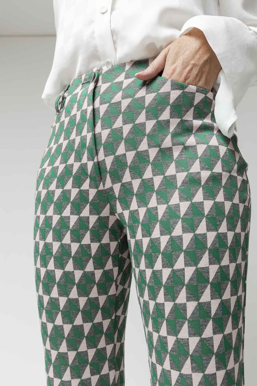 Pink Green Luna Ponte Pant