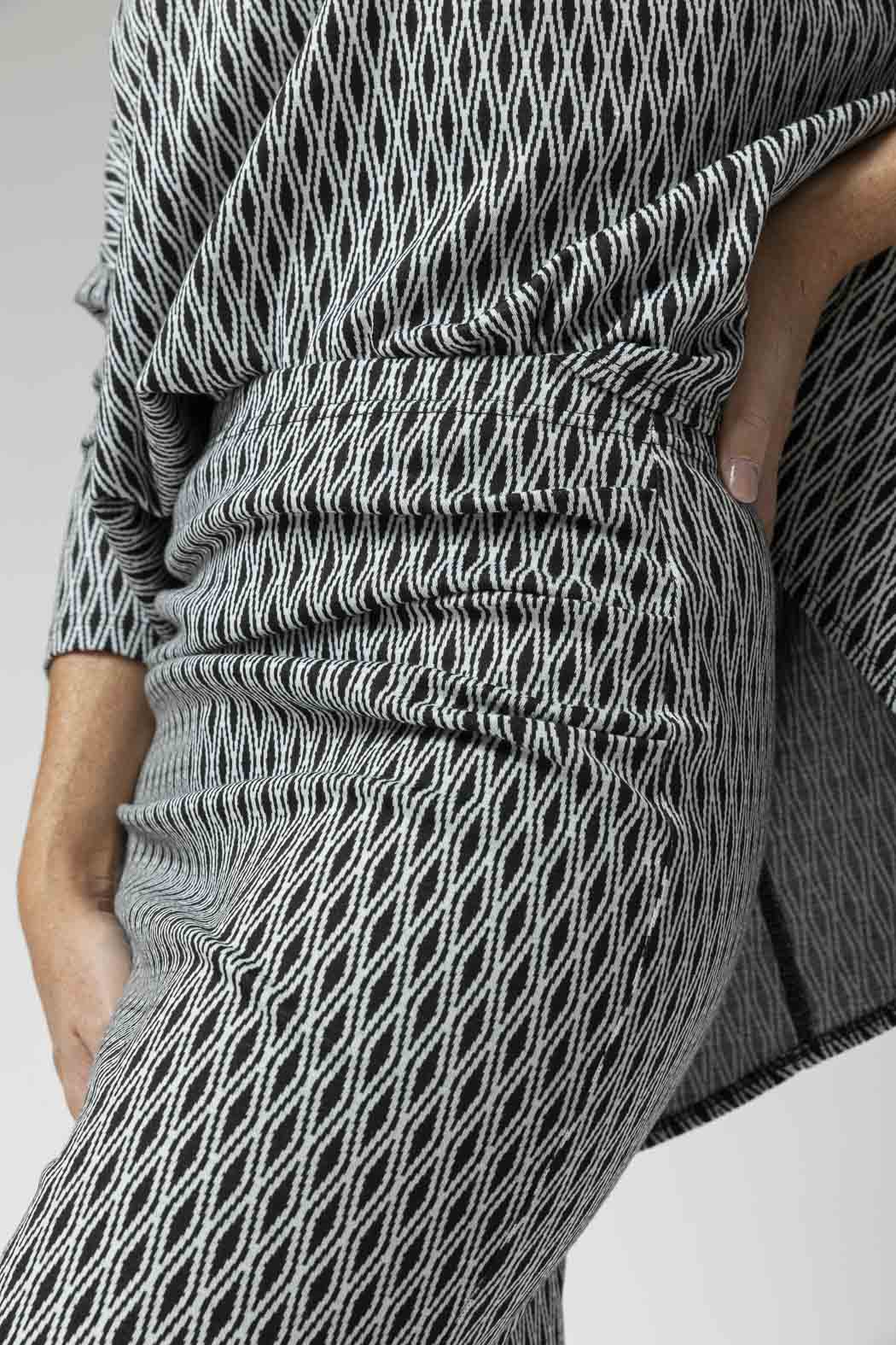 Black White Jacquard Skirt - Final Sale