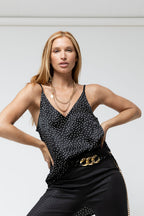 Black Polka Dot Effortless Cami - FINAL SALE