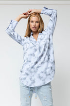 Blue Tie Dye Blogger Pocket Tunic - Final Sale
