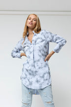 Blue Tie Dye Blogger Pocket Tunic - Final Sale