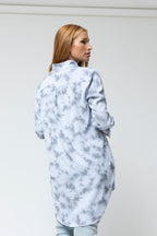 Blue Tie Dye Blogger Pocket Tunic - Final Sale