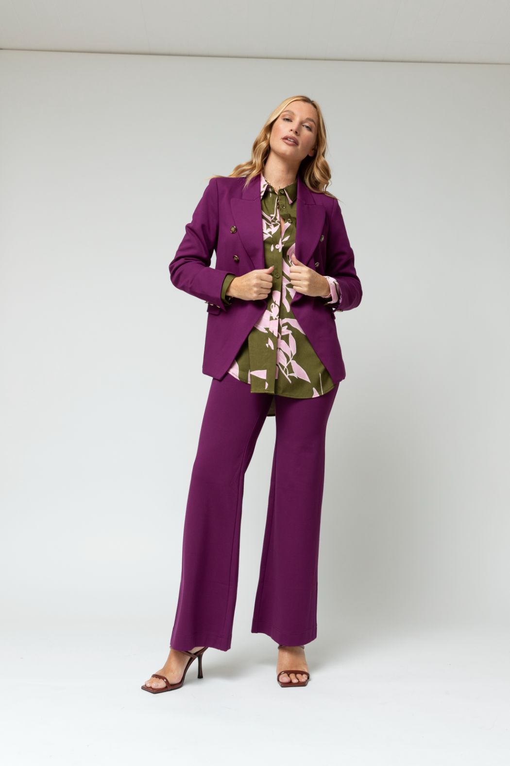 Khaki Pink Charlie Print Shirt - Sale