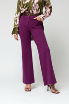 Purple Ponte Wide Flare - Sale