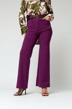 Purple Ponte Wide Flare - Sale