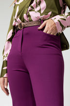 Purple Ponte Wide Flare - Sale
