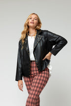 Black Ultra Stud Biker Jacket - Sale