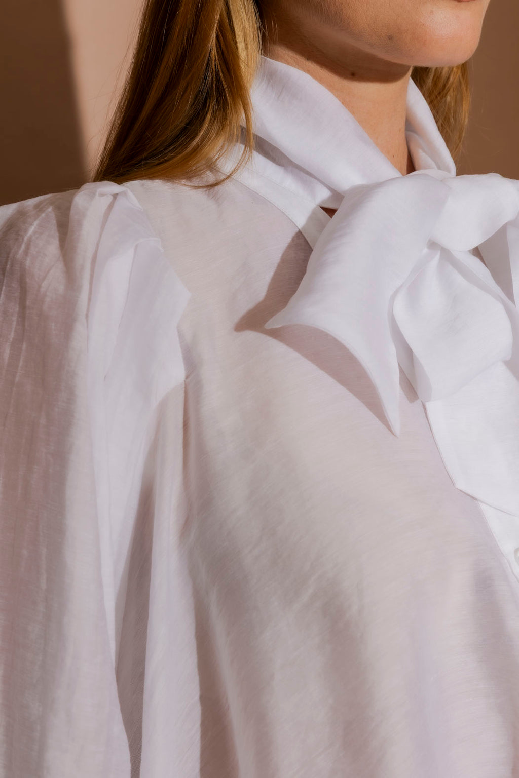 White Tencel/Linen Addy Blouse