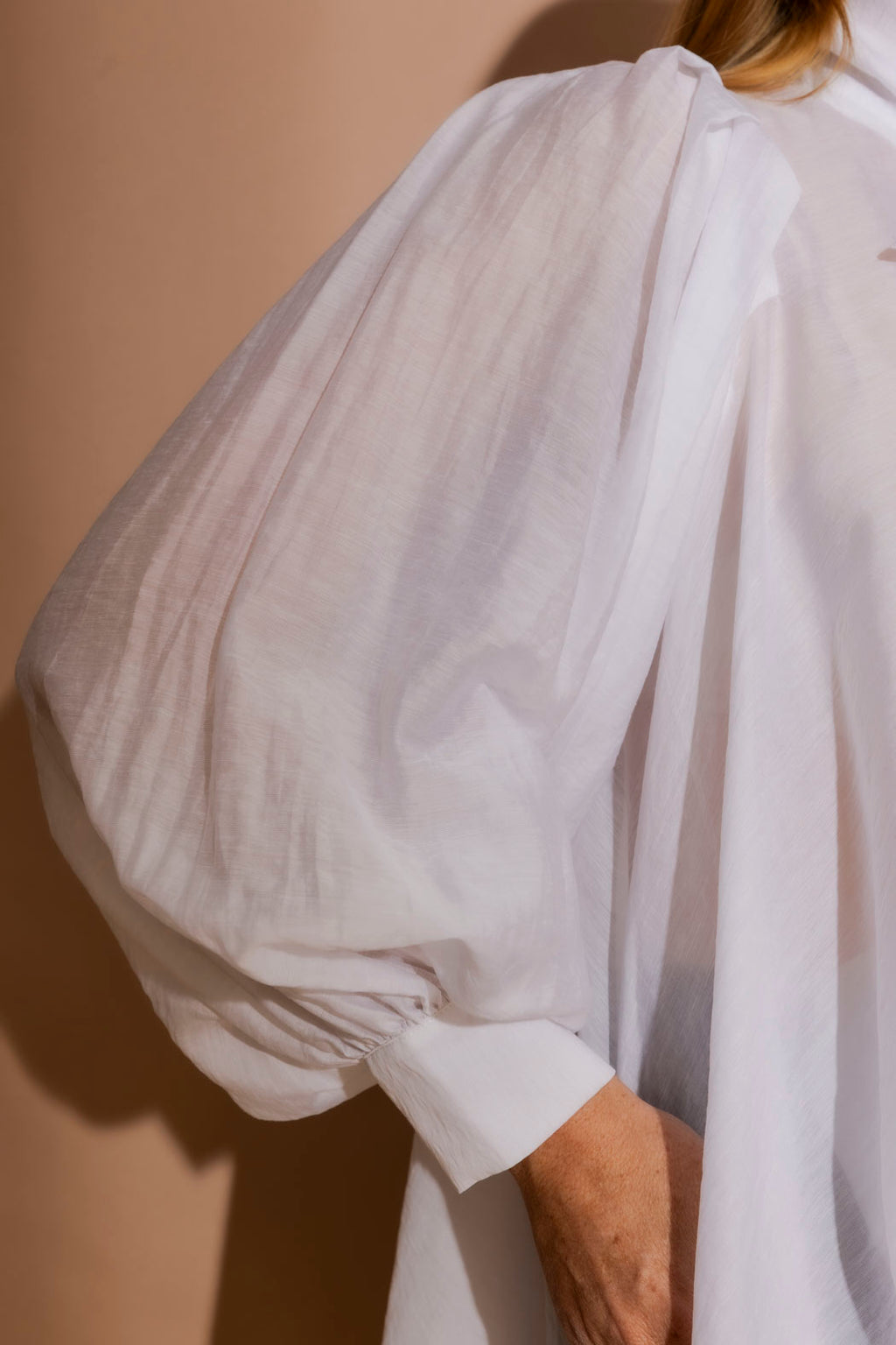 White Tencel/Linen Addy Blouse