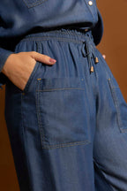 Dark Denim Tencel Cargo Pant Dark Denim