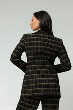 Black Khaki Adria Blazer- Sale