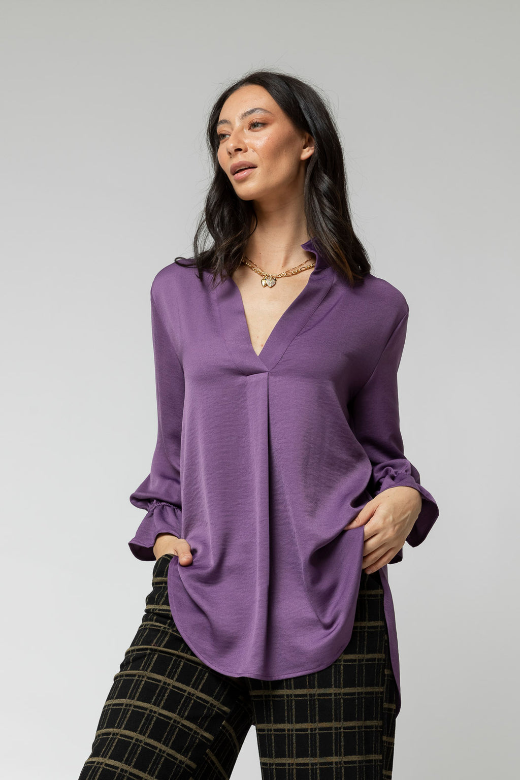 Plum Blogger Shirt