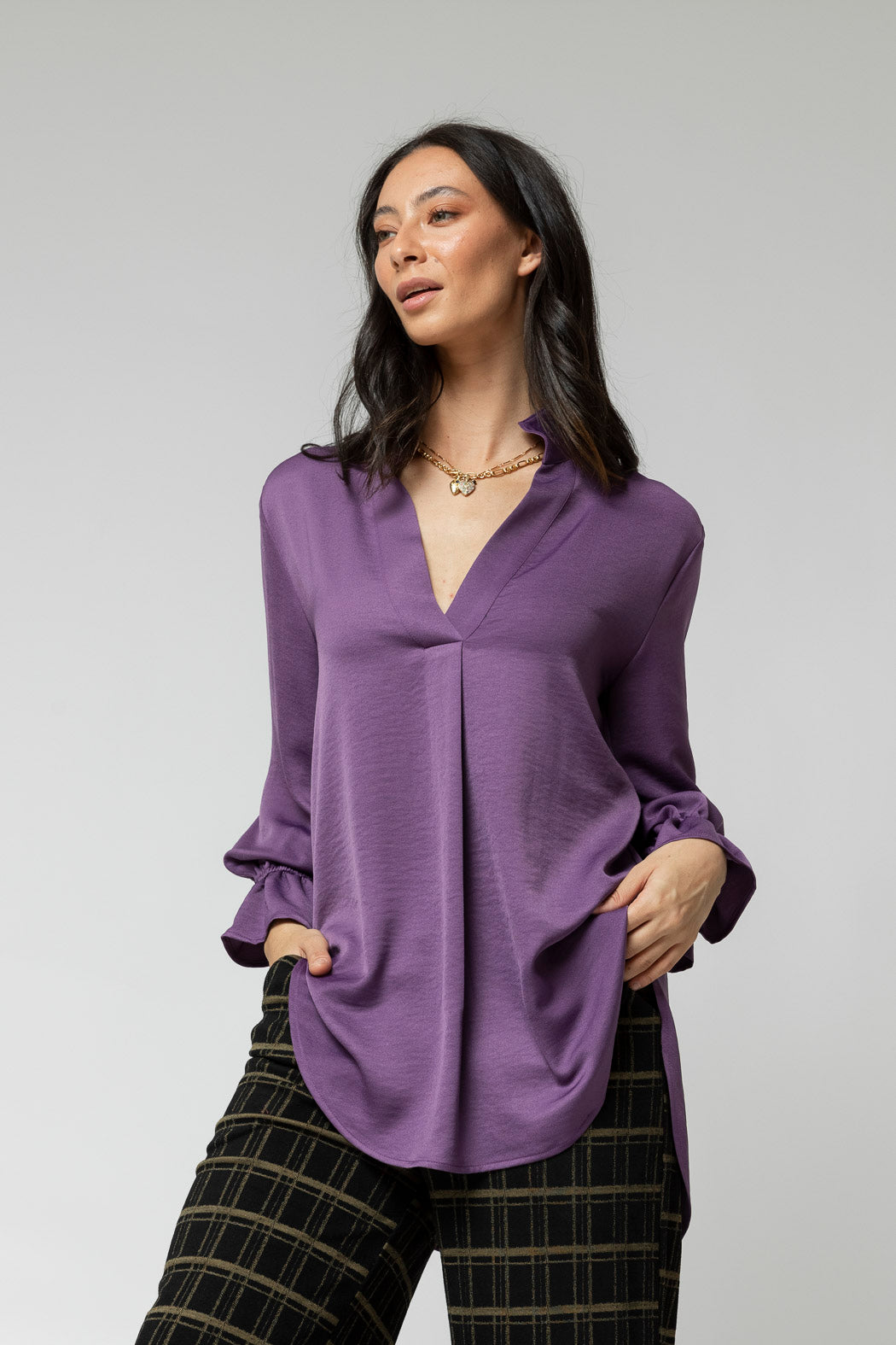 Plum Blogger Shirt