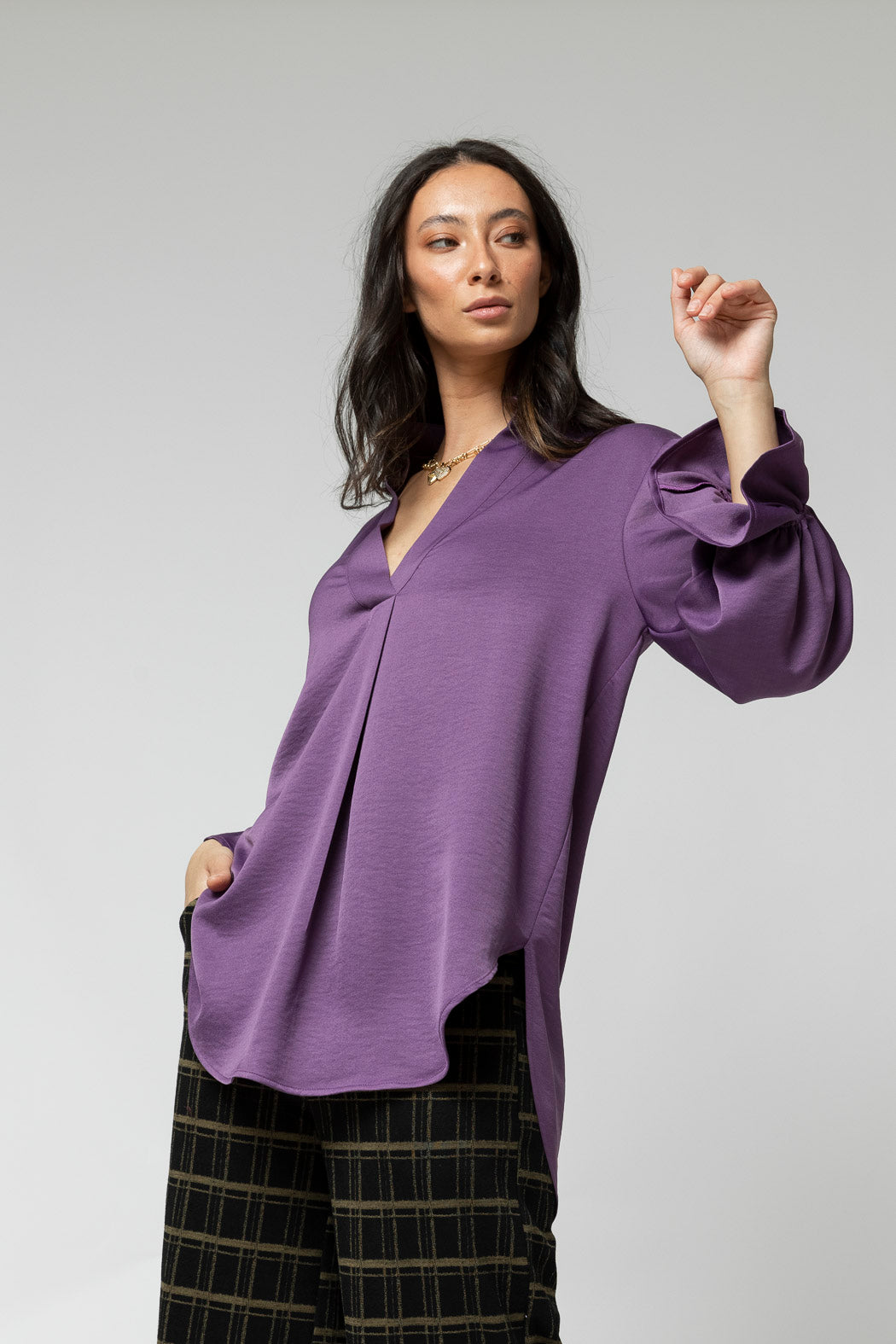 Plum Blogger Shirt