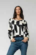 Black Ivory Venice V Silky Top