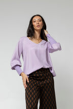 Lilac Reversible Silky Top