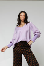 Lilac Reversible Silky Top
