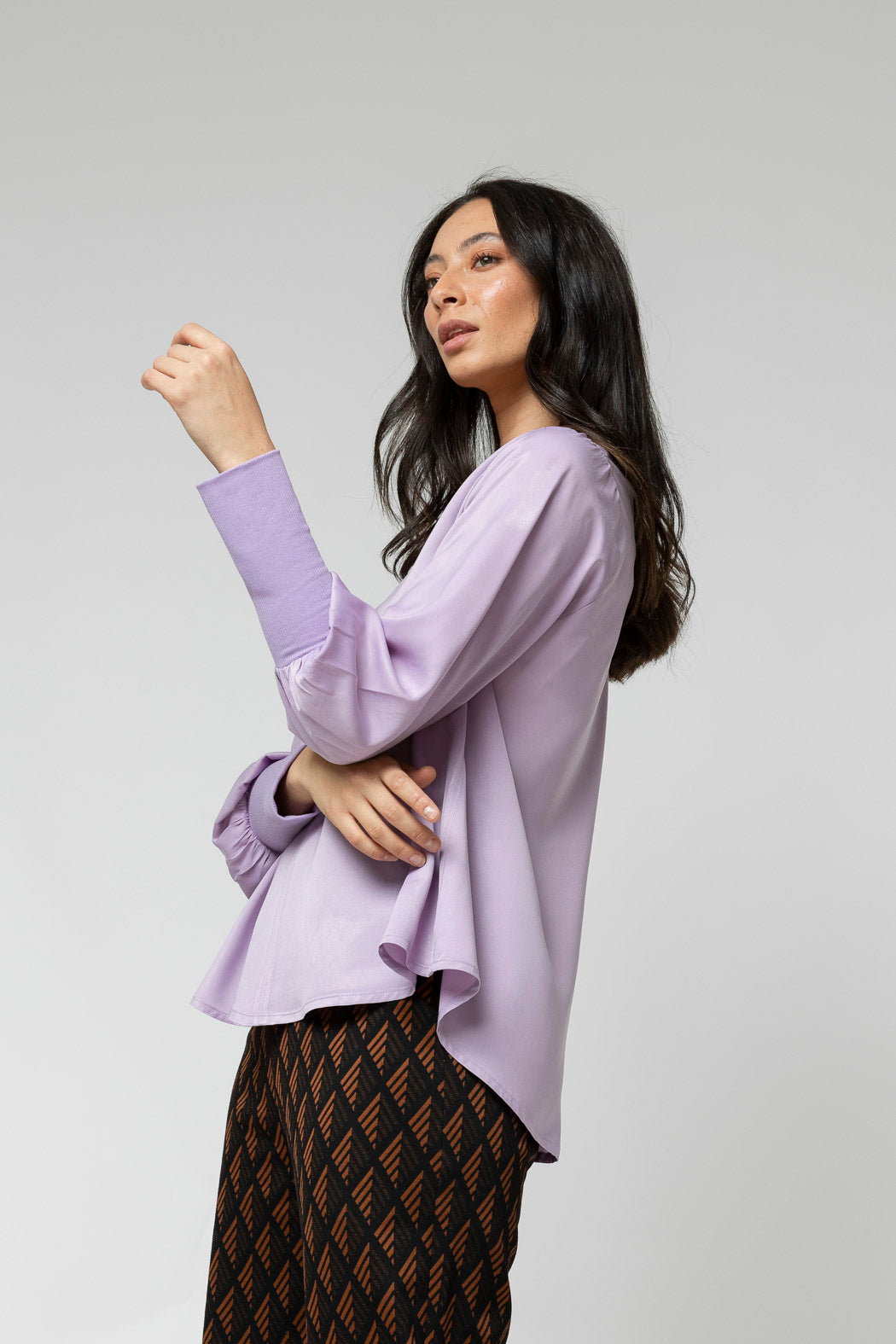 Lilac Reversible Silky Top