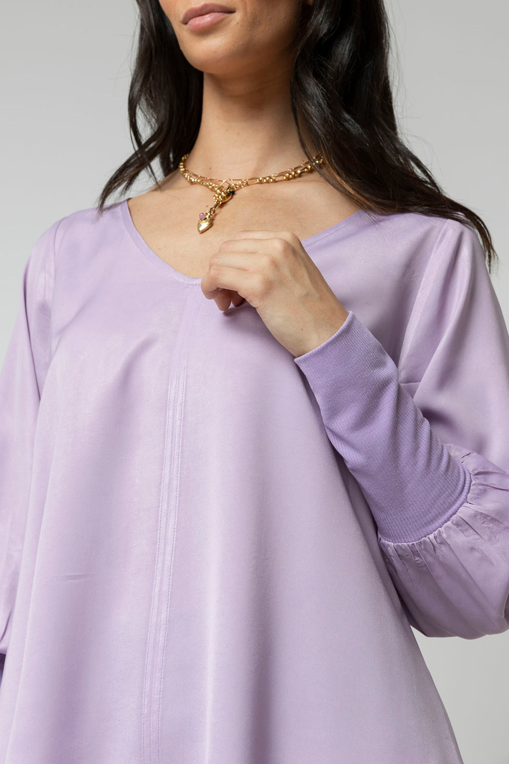 Lilac Reversible Silky Top