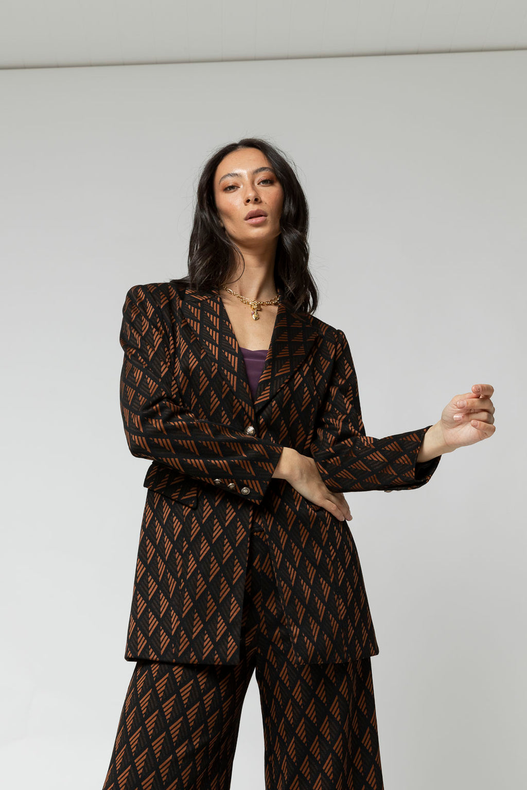 Black Tan Adria Blazer - Sale