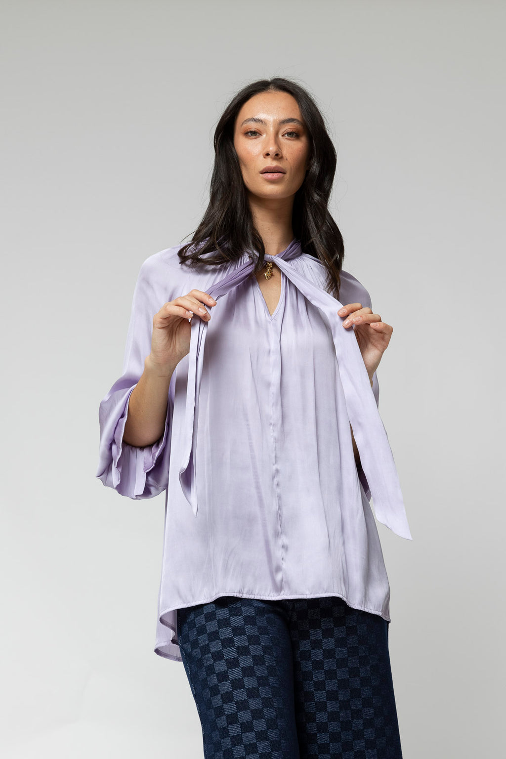 Lilac Victorian Blouse