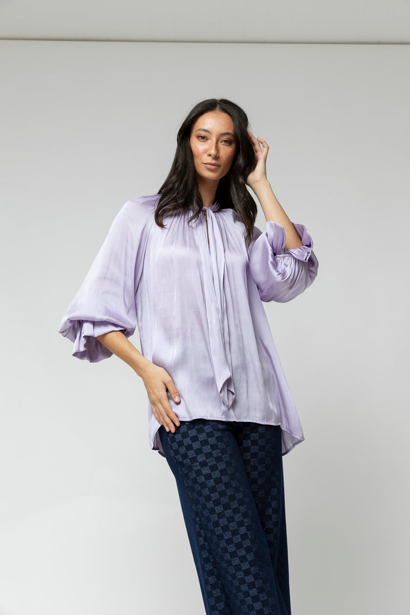 Lilac Victorian Blouse