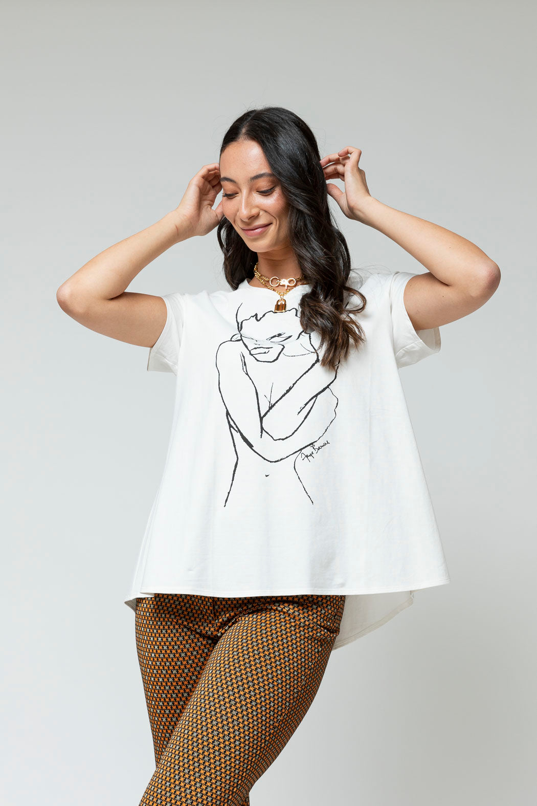 White Bodycon T Shirt