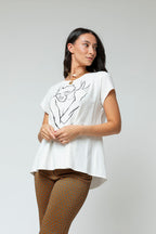 White Bodycon T Shirt