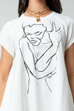White Bodycon T Shirt
