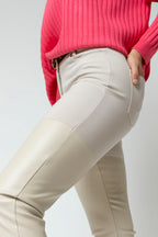 Ivory Ultra Spliced Ponte Pant