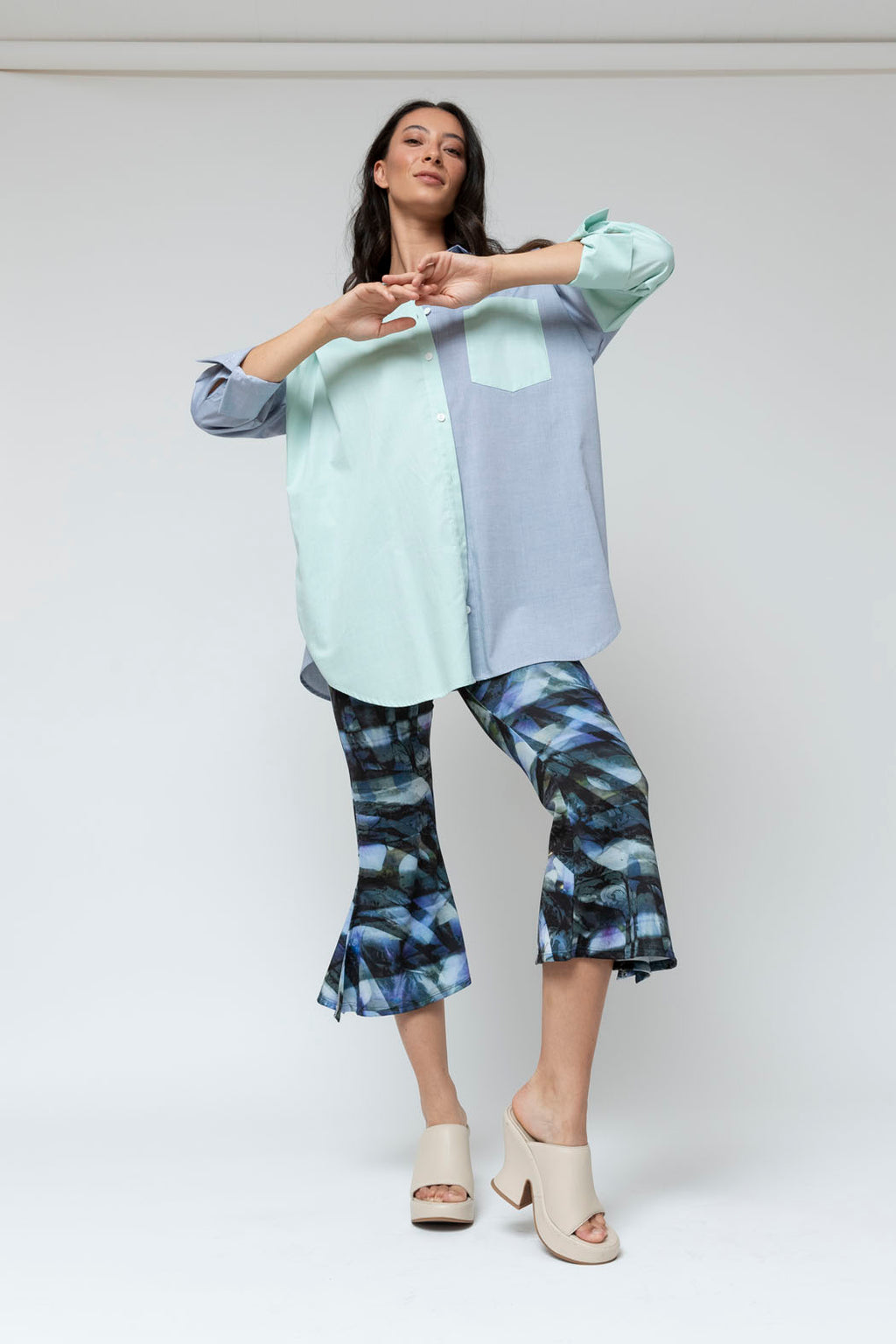 Artwork Superior Jersey Crop Flare Pant - Final Sale