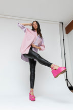 Lilac Red Two Tone Blake Shirt - Final Sale