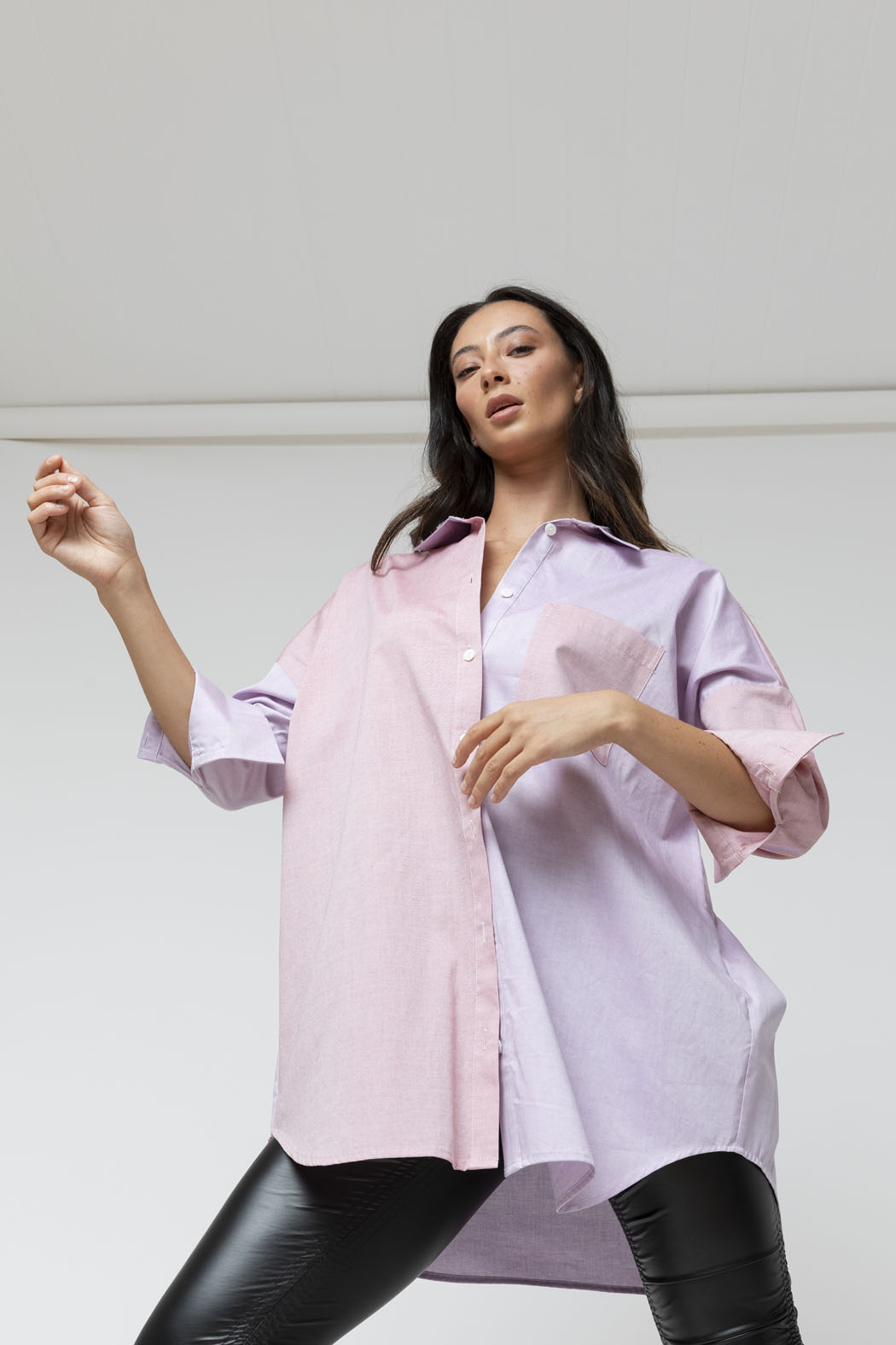 Lilac Red Two Tone Blake Shirt - Final Sale