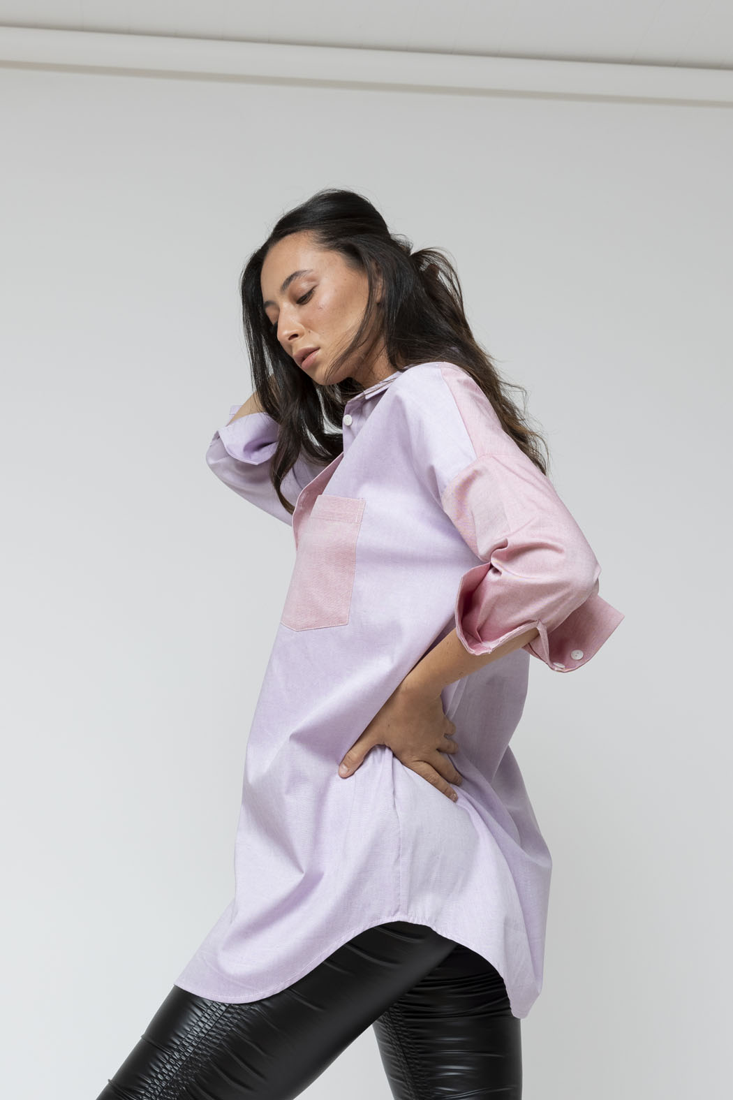 Lilac Red Two Tone Blake Shirt - Final Sale