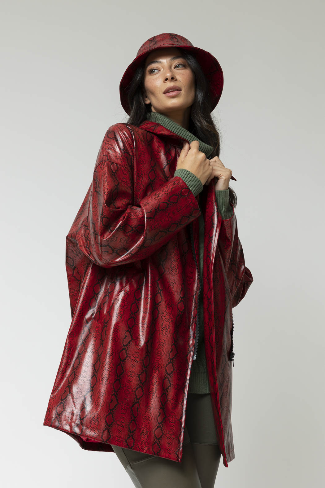 Red Snake Raincoat - Sale