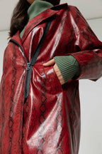 Red Snake Raincoat - Sale