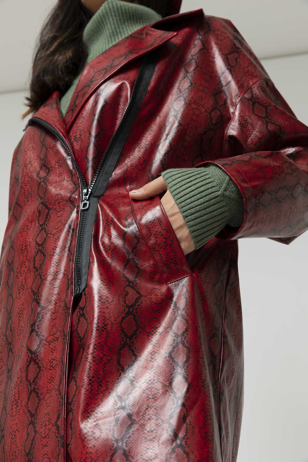 Red Snake Raincoat - Sale