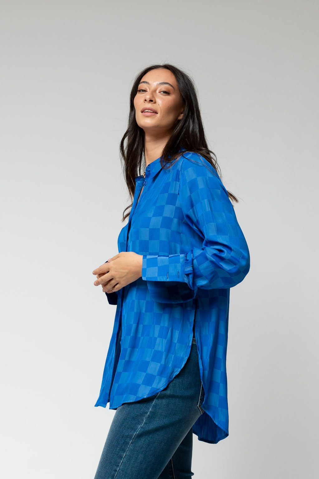 Cobalt Charlie Silky Shirt
