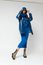 Cobalt Snake Raincoat - Sale
