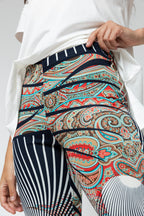 Print Superior Jersey Crop Flare Pant