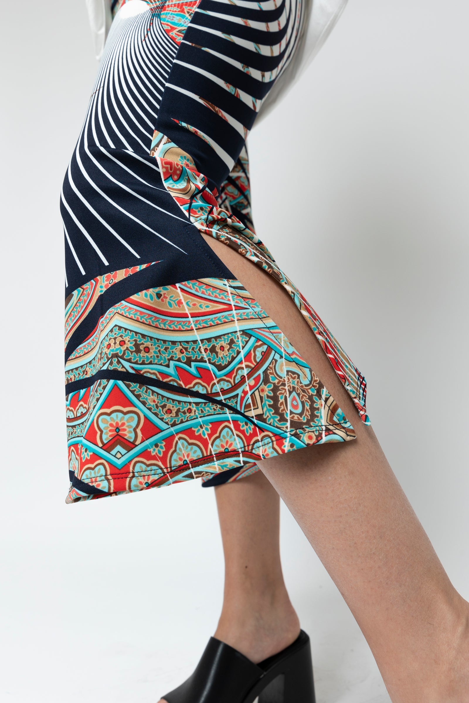 Print Superior Jersey Crop Flare Pant